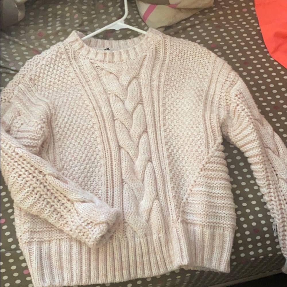 Cute pink knit sweater